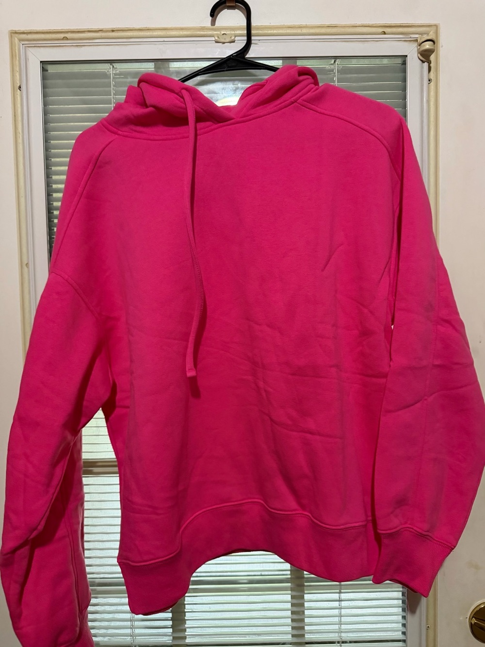 Zenana woMen's Hot Pink Hooded Sweatshirt - Picture 1 of 3